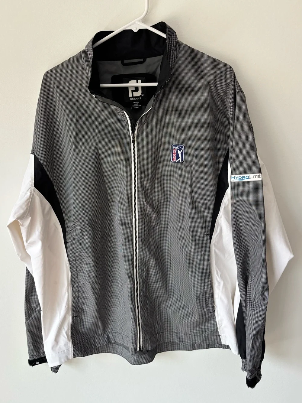 FootJoy DryJoys HydroLite Windbreak Golf Jacket PGA Tour Logo Activewear Sporty